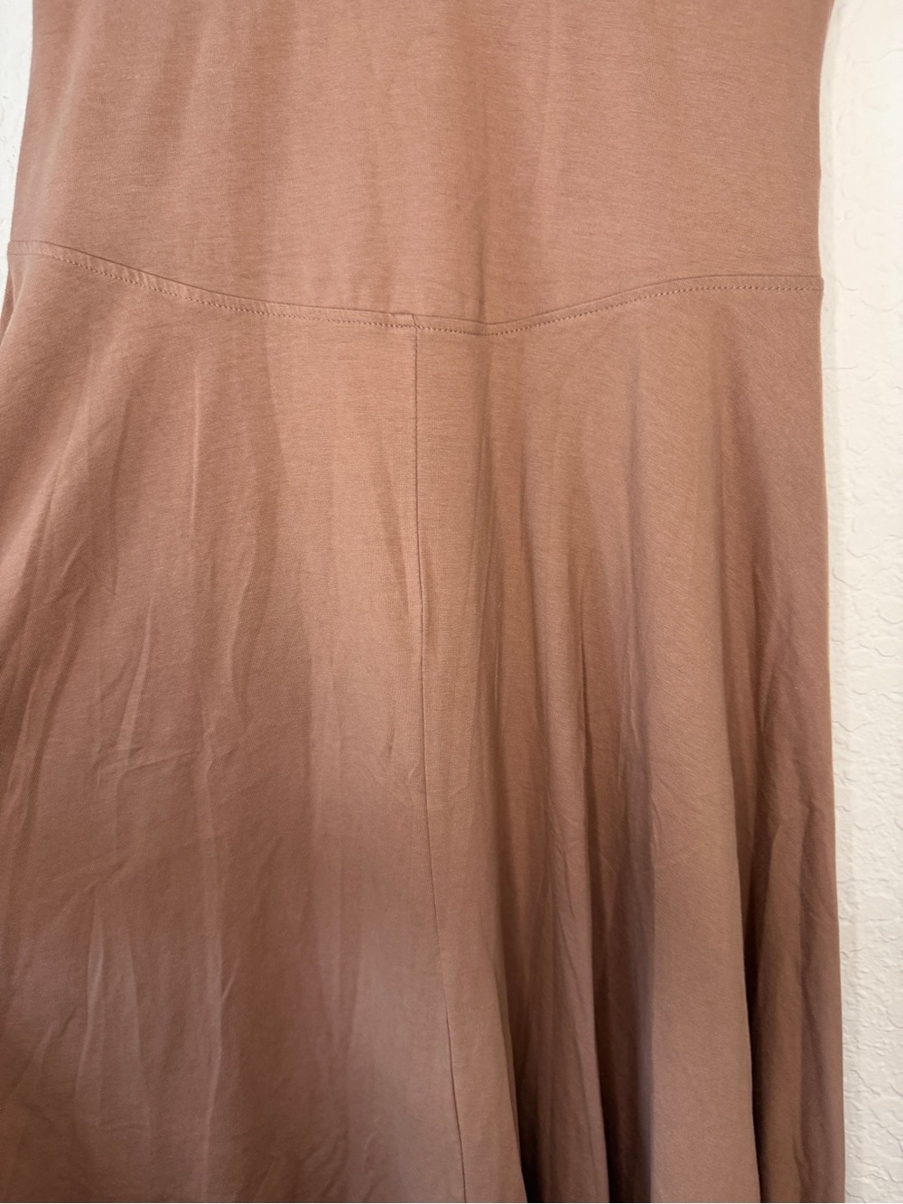 Free People Beach Darcy Midi Dress- M- Taupe/Rose/Brown-MSRP $78 - Picture 6 of 10